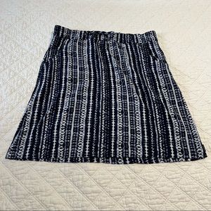 Eddie Bauer ikat print casual skirt small